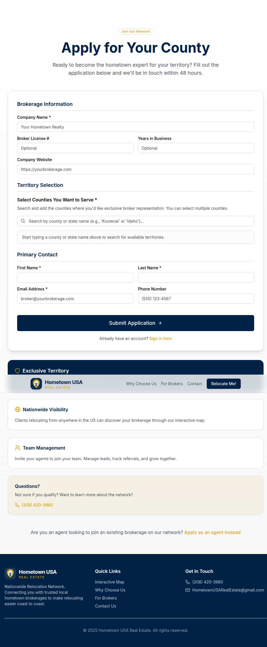 Broker Application Form