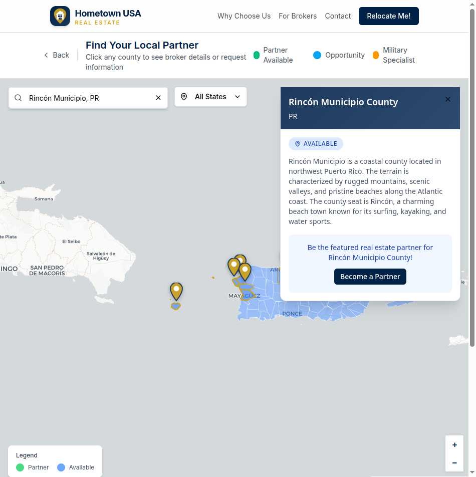 Available County Popup